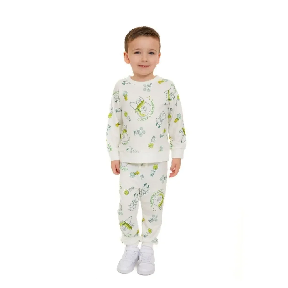 Family Look Twins Patrick's Day Lucky Snoopy Bundle Size 4T